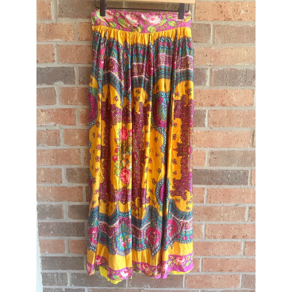 Malbe Maxi Colorful Skirt Size 12 (see measurements) - Picture 3 of 7